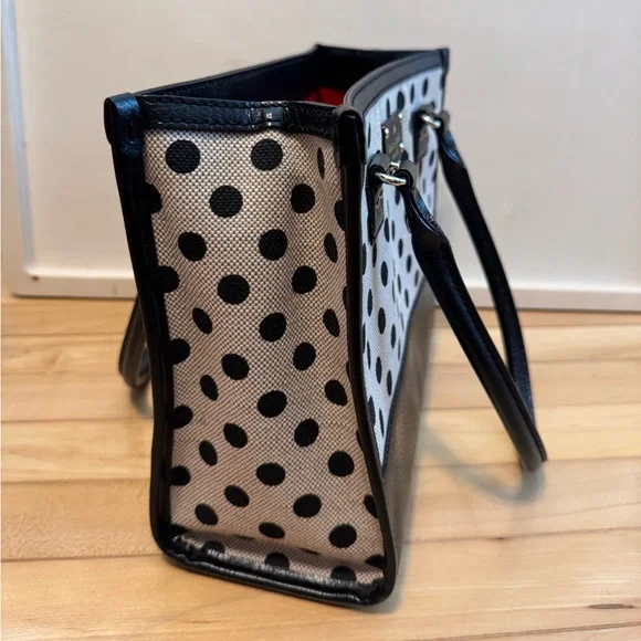 Kate Spade Polka Dot Tote Bag - Like New - Picture 3 of 9